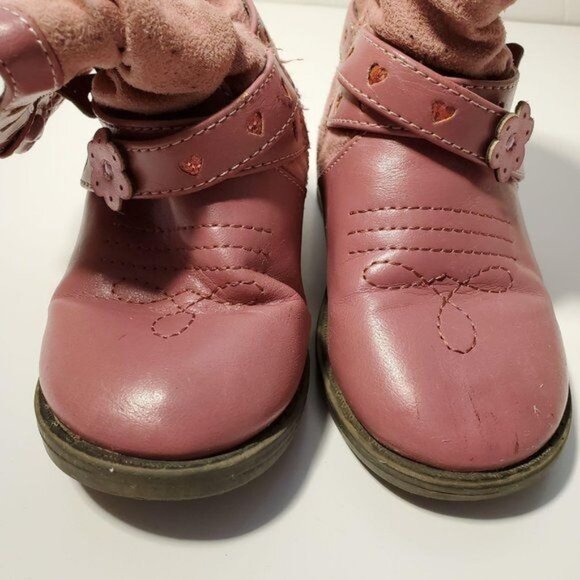 Pink Boots Cow Boy Girl Fashion Boot Toddler Wonderkids Kids Size 9 - Picture 4 of 11